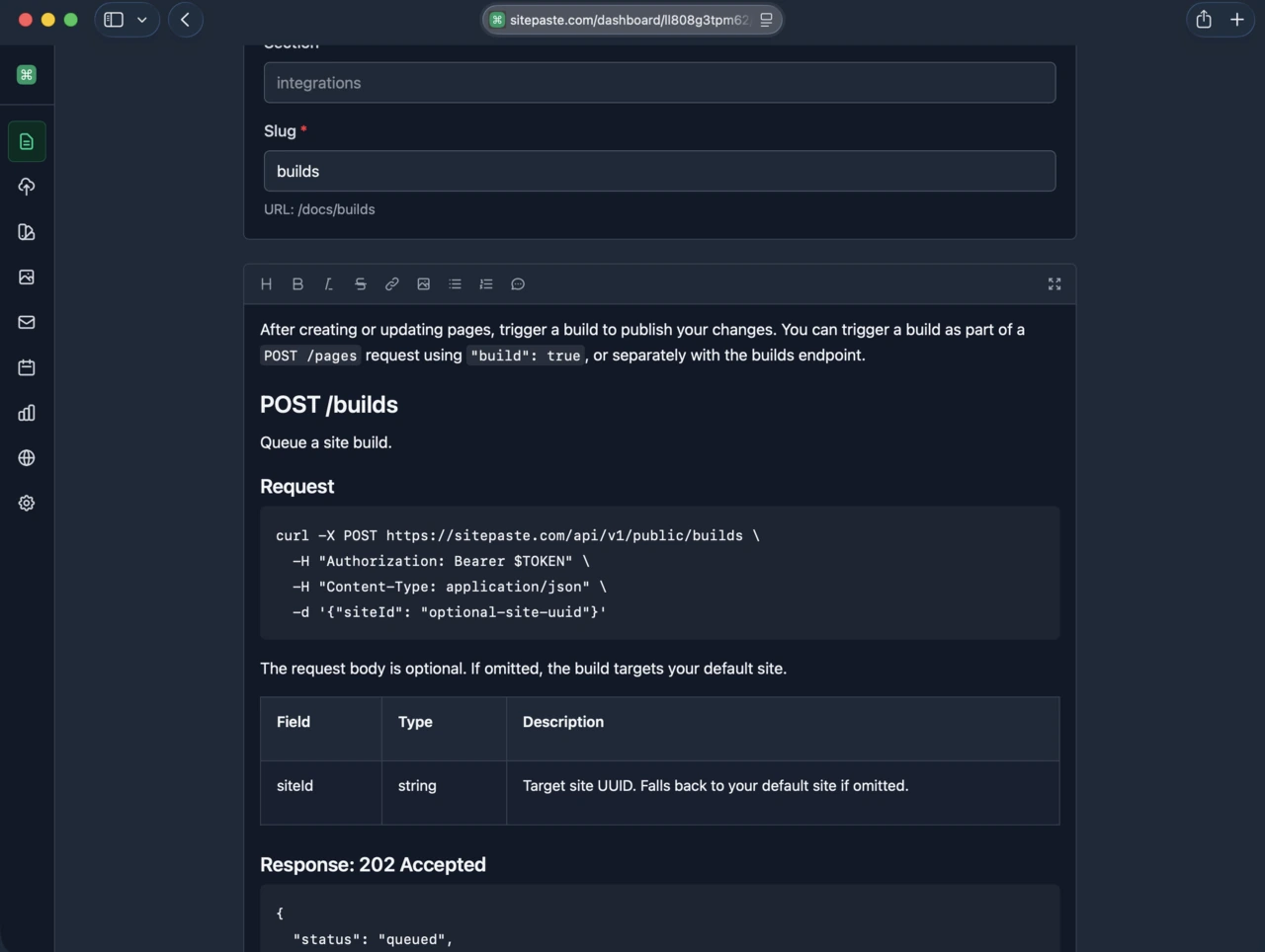 Page editor